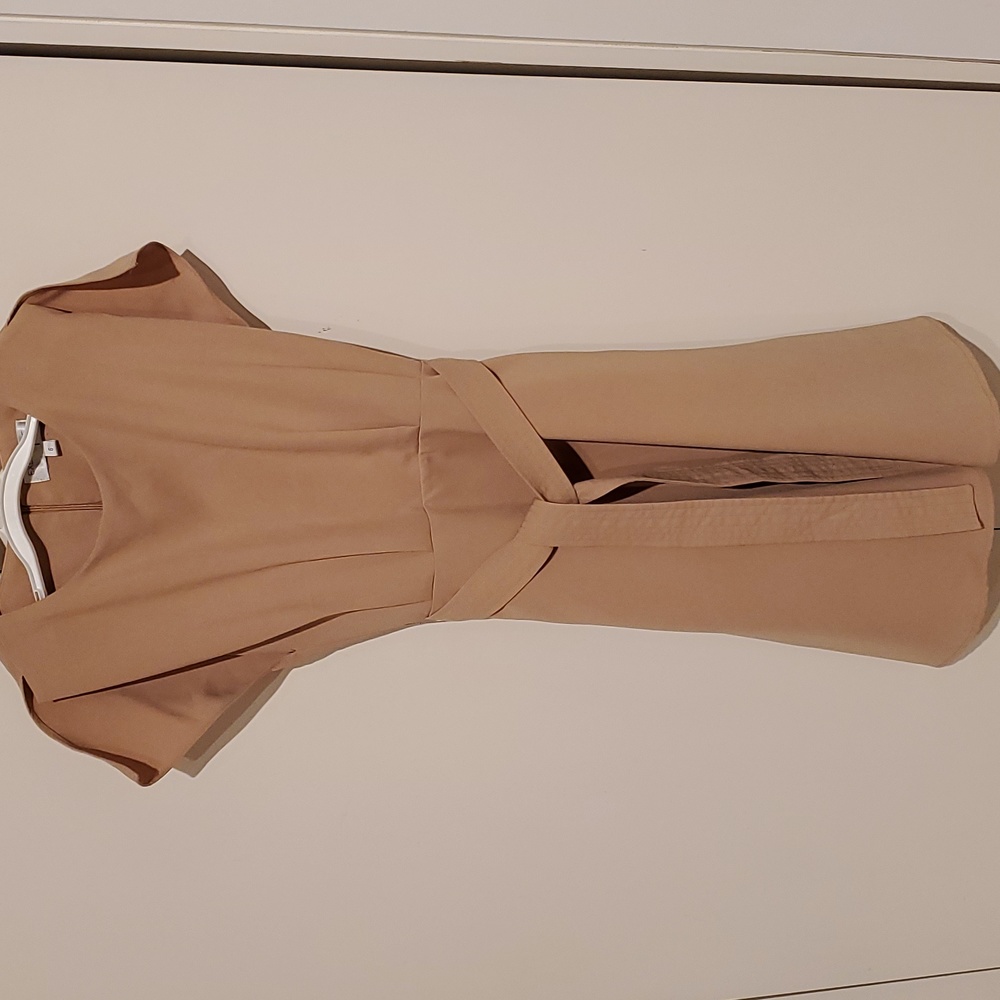Executive Ponies Blush Pink Cap Sleeve Belted Dress